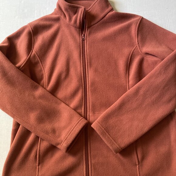 Men's cabelas jacket size XL fleece burnt orange - Picture 2 of 6